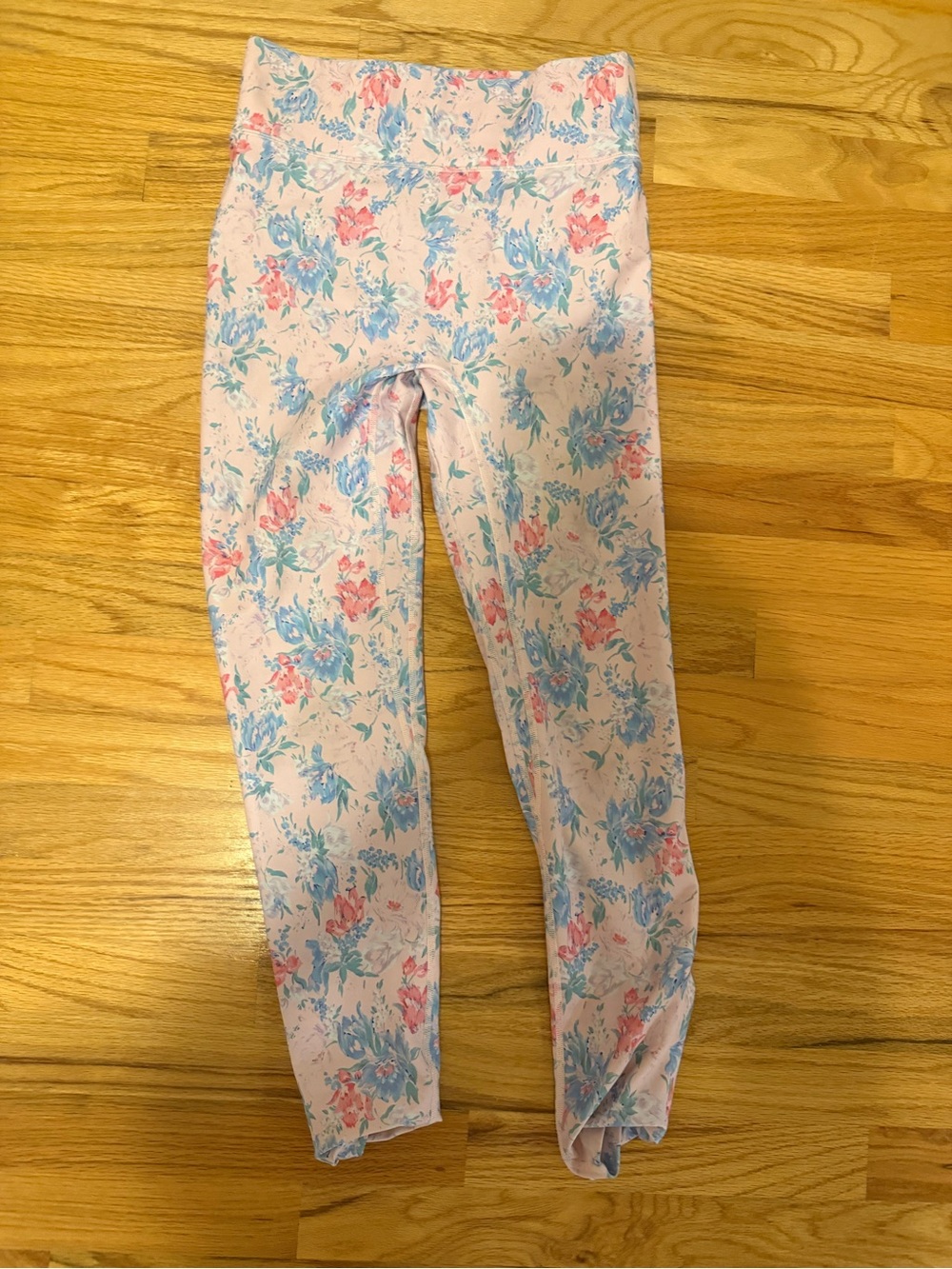 LoveShackFancy Pink Floral Print gorgeous designer women’s leggings